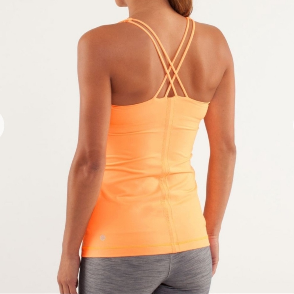 LULULEMON Orange Free to Be Tank Size 4